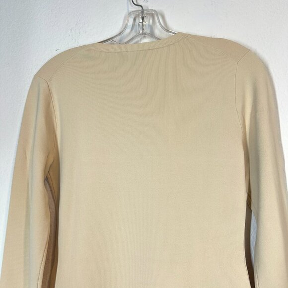 Theory Tunic Top Sweater Ivory Bell Sleeve Minimalist Small - Picture 5 of 10